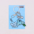 Vente chaude Promotionnels Carton Imprimé Carton Dog Shape Acrylic Key Chain